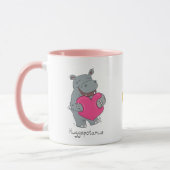 Hippo Hugs Valentijn Day Coffee of Tea Mok (Links)