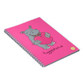 Hippo Hugs Valentijn Day Notitieboek (Rechterzijde)