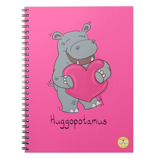 Hippo Hugs Valentijn Day Notitieboek (Voorkant)