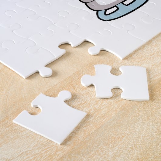 Hippo Ice skating Ice schaatsen Legpuzzel (Zijkant)