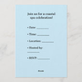 Hippo in Bikini Manicure Coastal Beauty beach spa Kaart (Achterkant)