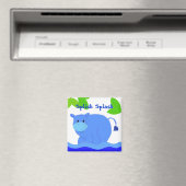 Hippo in de pool magneet (Insitu (Vaatwasser))