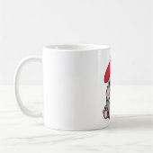 Hippo in een baret - Schattigee Franse kunstenaar  Koffiemok (Links)