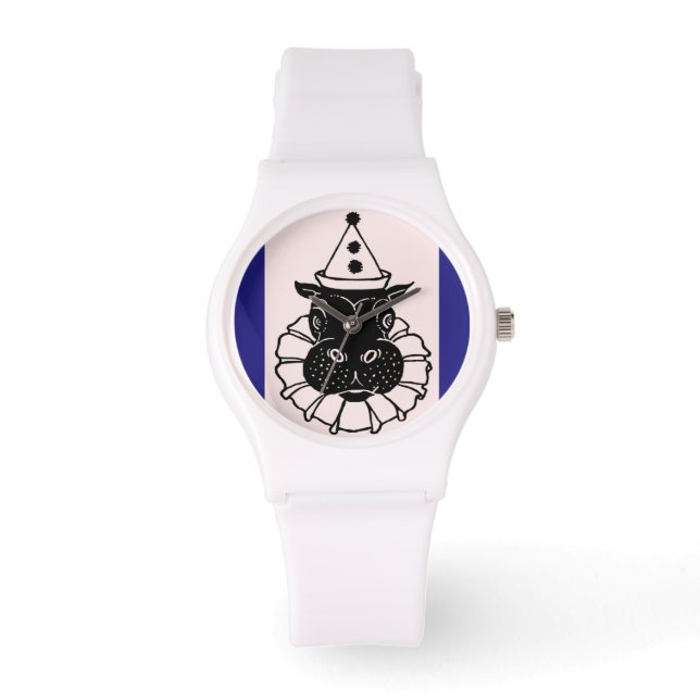 hippo in een pet horloge (Voorkant)