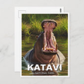 Hippo in het Katavi National Park Tanzani Briefkaart (Voorkant / Achterkant)