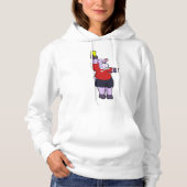 Hippo in Soccer als Referee Hoodie (Voorkant)