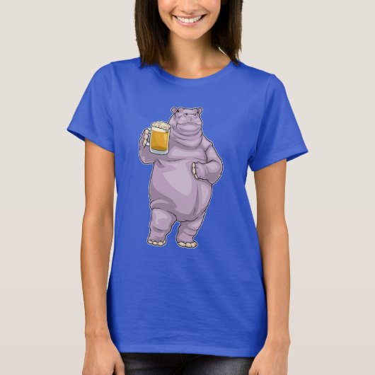 Hippo Jug Beer T-shirt (Voorkant)