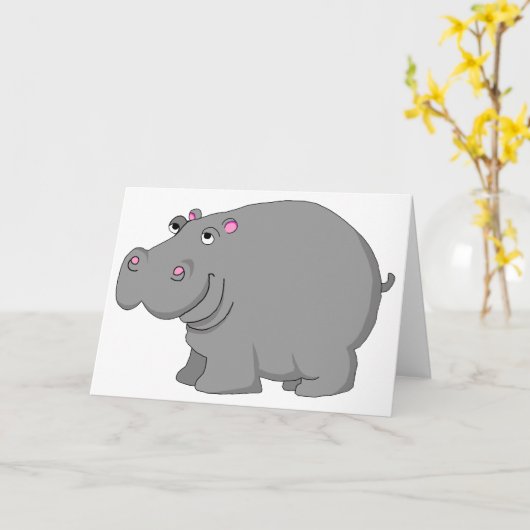hippo kaart (Gele Bloem)