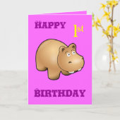 Hippo Kaart (Gele Bloem)