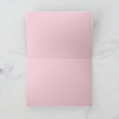 Hippo Kerstmis in roze Feestdagen Kaart (Binnen)