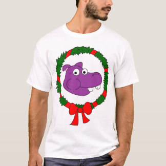Hippo kerstT-shirt T-shirt