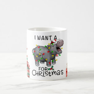 Hippo kerstthema voor Dierenvrienden Koffiemok