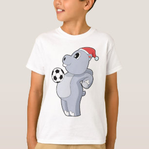 Hippo kerstvoetbal t-shirt
