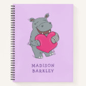 Hippo Kid's Mooie Valentijnsdag Notitieboek (Voorkant)