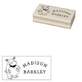 Hippo Kind Leuke Valentijnsdag Naam Rubberstempel (Gestempeld)