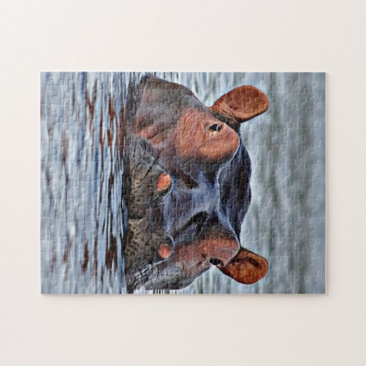 hippo legpuzzel (Horizontaal)