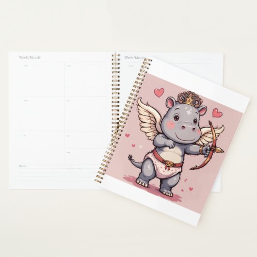 Hippo love cupido planner (Display)