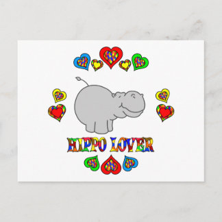 Hippo Lover Briefkaart