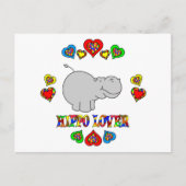 Hippo Lover Briefkaart (Voorkant)