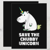 Hippo Lover Gift| Chubby Unicorn Hippo| Cute Hippo (Voorkant / Achterkant)