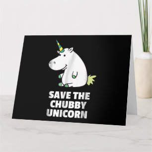 Hippo Lover Gift Chubby Unicorn Hippo Cute Hippo Kaart