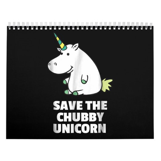 Hippo Lover Gift| Chubby Unicorn Hippo| Cute Hippo Kalender (Hoes)