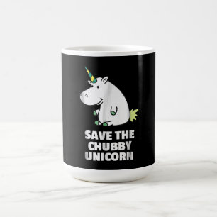Hippo Lover Gift Chubby Unicorn Hippo Cute Hippo Magische Mok