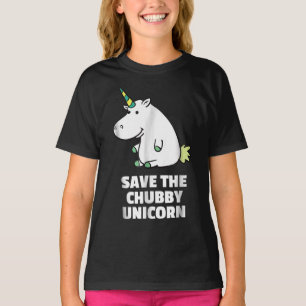 Hippo Lover Gift Chubby Unicorn Hippo Cute Hippo T-shirt