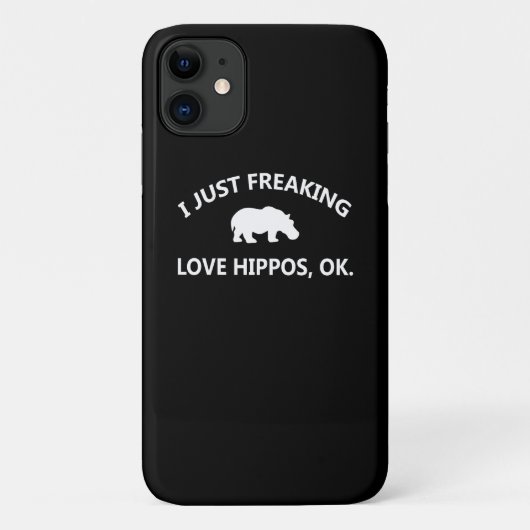 Hippo Lover Gift| Ik ben gewoon dol op hippo oké Case-Mate iPhone Case (Achterkant)