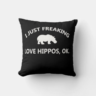Hippo Lover Gift  Ik ben gewoon dol op hippo oké Kussen