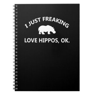 Hippo Lover Gift| Ik ben gewoon dol op hippo oké Notitieboek