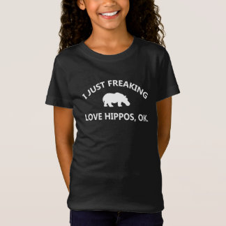 Hippo Lover Gift| Ik ben gewoon dol op hippo oké T-shirt