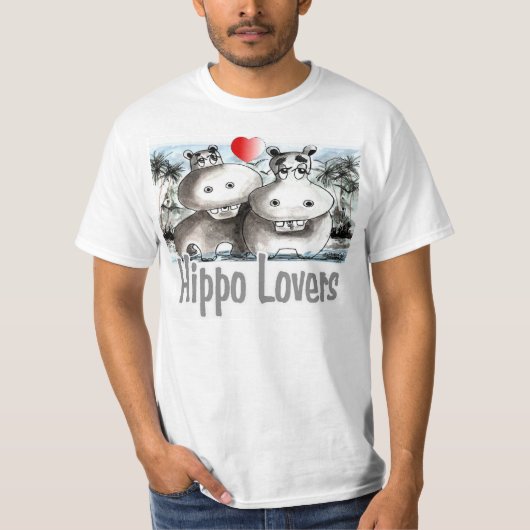 Hippo Lovers T-shirt (Voorkant)