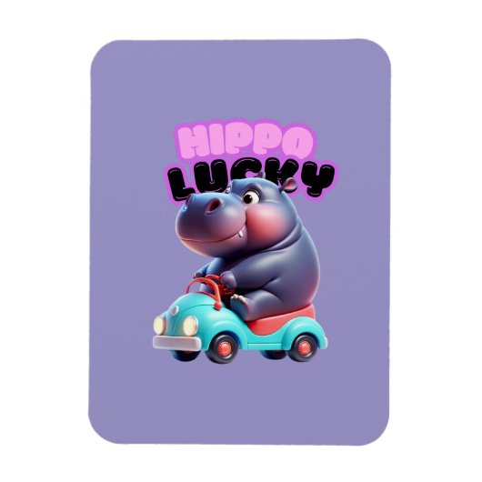 Hippo Lucky Magnet Magneet (Verticaal)