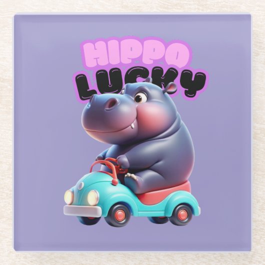 Hippo Lucky Onderzetter (Voorkant)