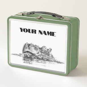 Hippo lunchbox – Aangepast Safari cadeau