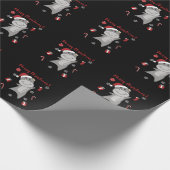 Hippo Merry Winter Animals Hippos Cadeaupapier (Hoek)