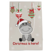 Hippo Merry Winter Animals Hippos Medium Cadeauzakje (Achterkant)