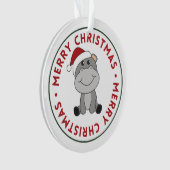 Hippo Merry Winter Animals Hippos Orname Ornament (voorkant)