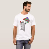 Hippo Merry Winter Animals Hippos T-shirt (Voorkant volledig)