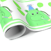 Hippo met ballonnen cadeaupapier (Rol Hoek)