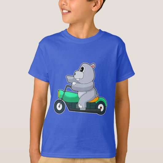 Hippo Motorcycle T-shirt (Voorkant)