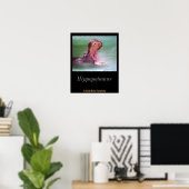 Hippo Mouth Open Poster (Thuiskantoor)