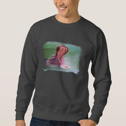 Hippo Mouth Open Sweatshirt (Voorkant)