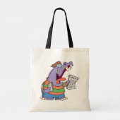 Hippo Newspaper Boy Canvas tas (Achterkant)
