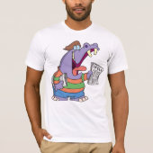 Hippo Newspaper Boy Mannen T-Shirt (Voorkant)