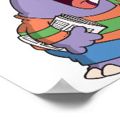 Hippo Newspaper Boy Poster (Hoek)