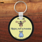 Hippo-niet-een-mos! Sleutelhanger (Voorkant)