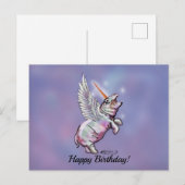 Hippo nijlpaarden Hippopotamus Huis zegen verjaard Briefkaart (Voorkant / Achterkant)