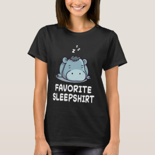 Hippo nijlpaarden Nap Slaap Slaap Pyjama Nachtjapo T-shirt